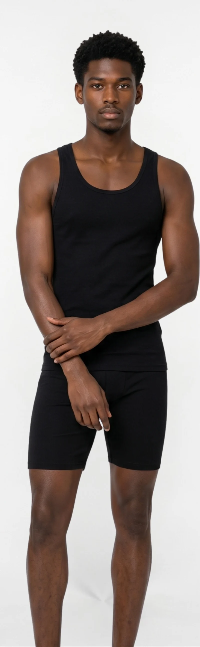Full-body reference of a fictional adult male with an athletic build.